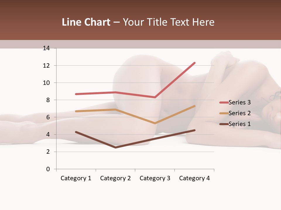 Caucasian Sensuality Pretty PowerPoint Template