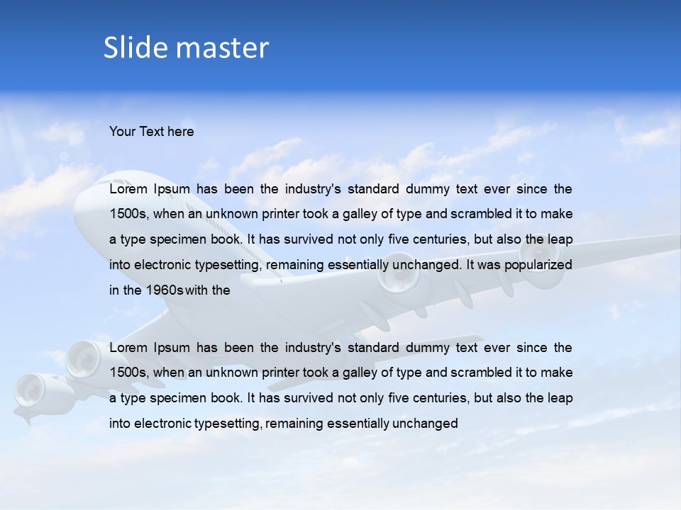 Air Transport Industry PowerPoint Template