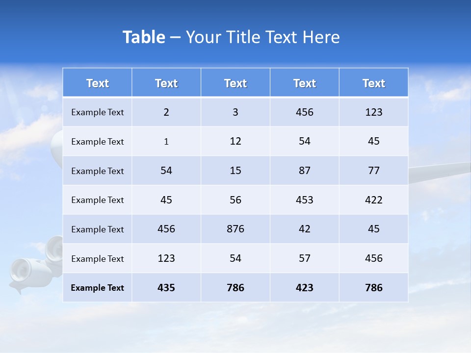 Air Transport Industry PowerPoint Template
