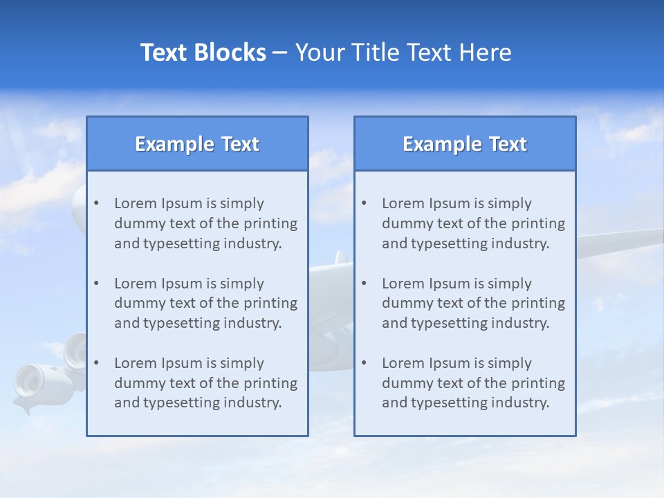 Air Transport Industry PowerPoint Template