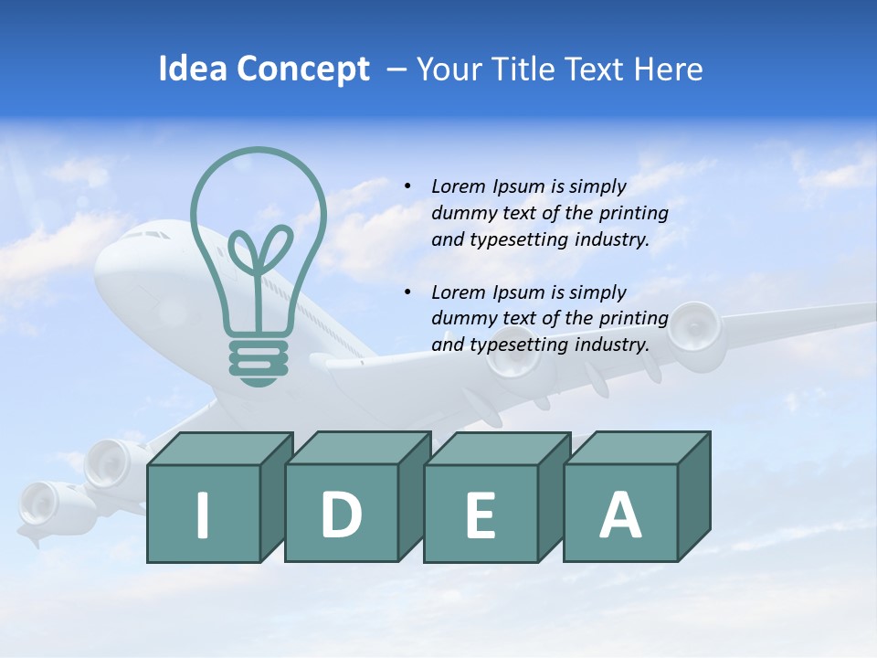 Air Transport Industry PowerPoint Template