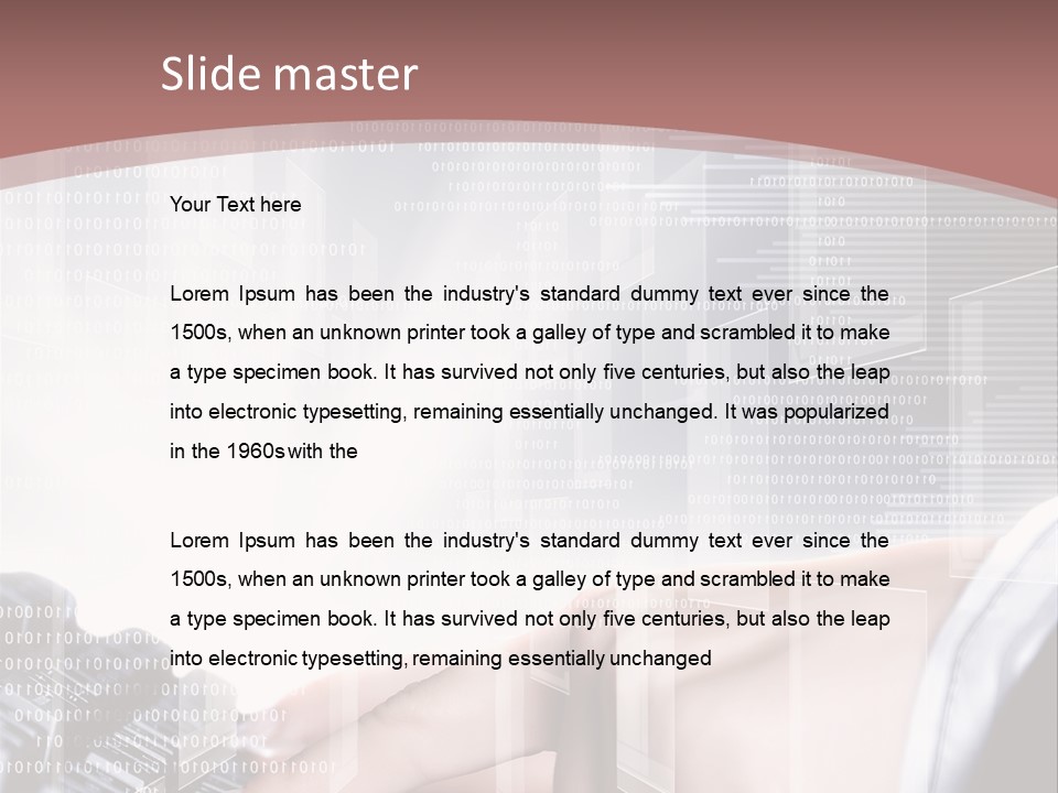 Innovative Push Select PowerPoint Template