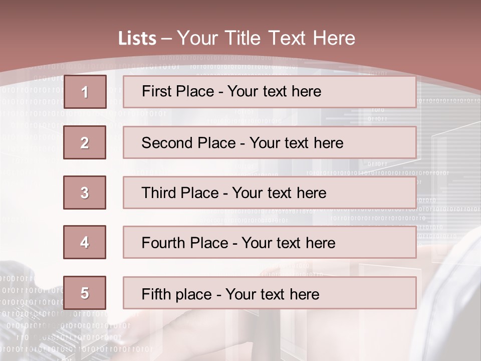 Innovative Push Select PowerPoint Template
