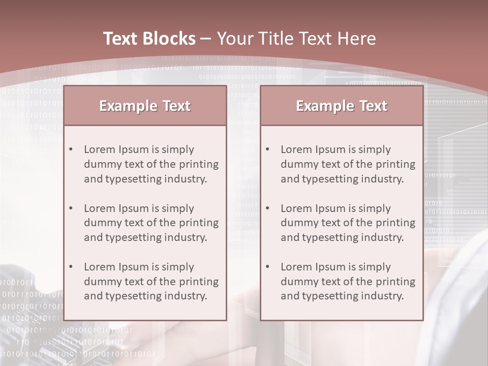 Innovative Push Select PowerPoint Template