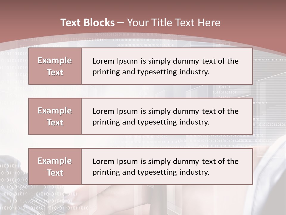 Innovative Push Select PowerPoint Template