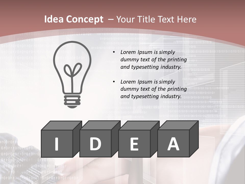 Innovative Push Select PowerPoint Template