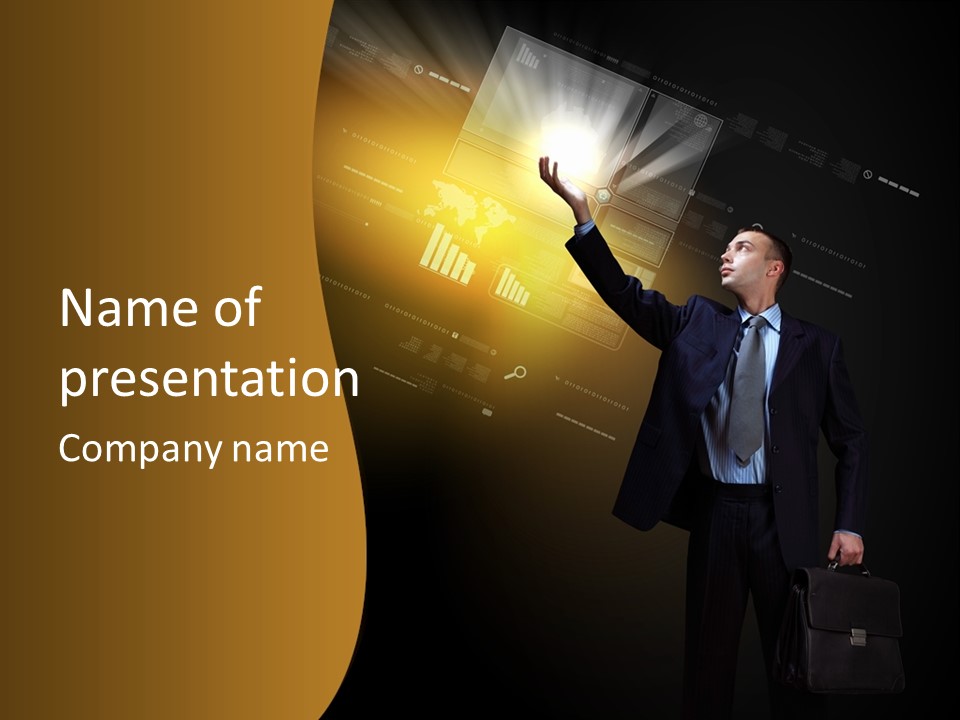 Control Communication Modern PowerPoint Template