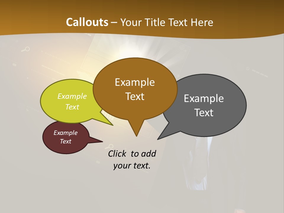 Control Communication Modern PowerPoint Template