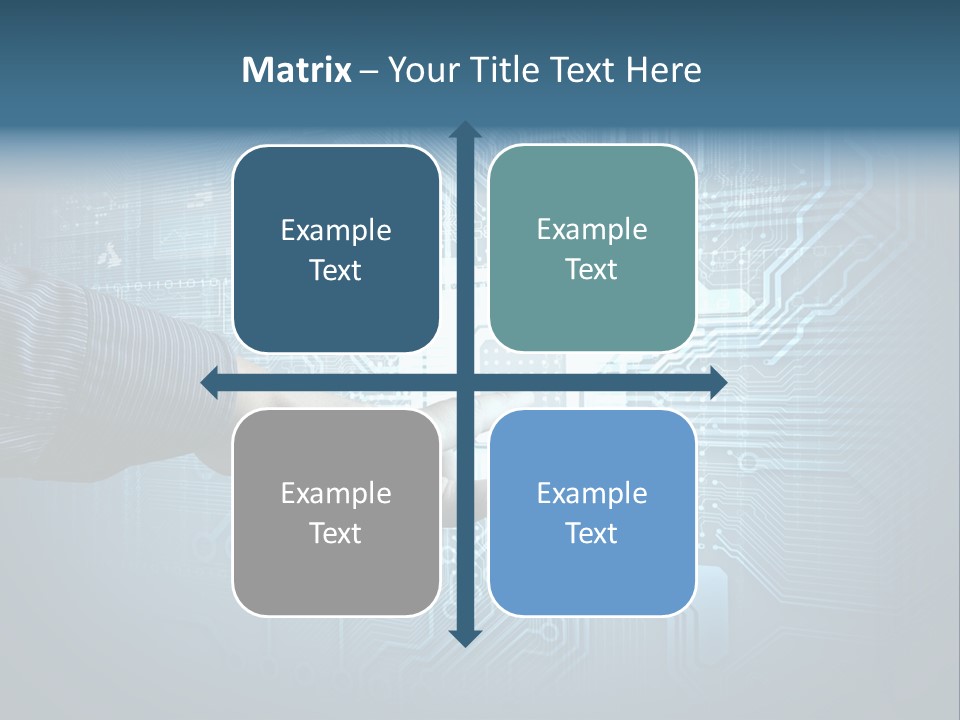 Blue Button Technology PowerPoint Template