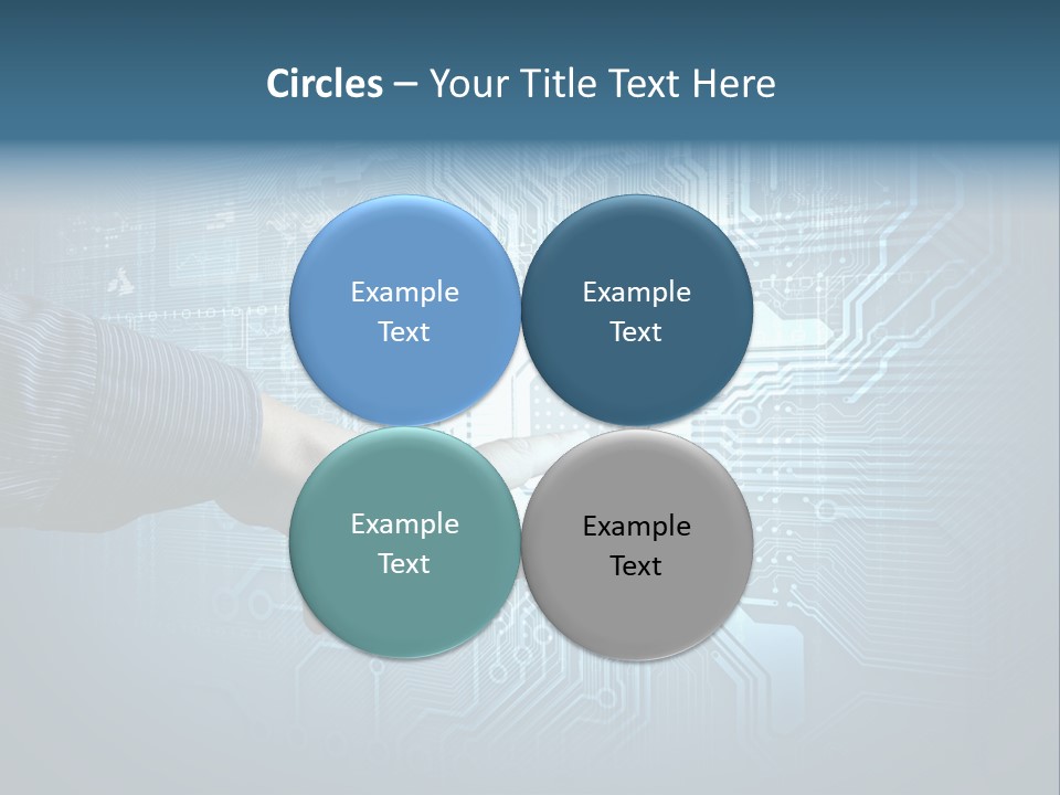 Blue Button Technology PowerPoint Template
