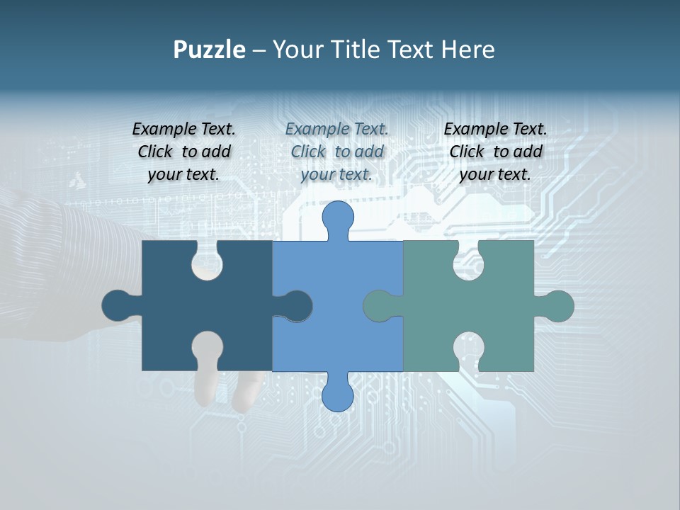 Blue Button Technology PowerPoint Template