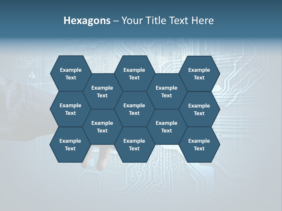 Blue Button Technology PowerPoint Template