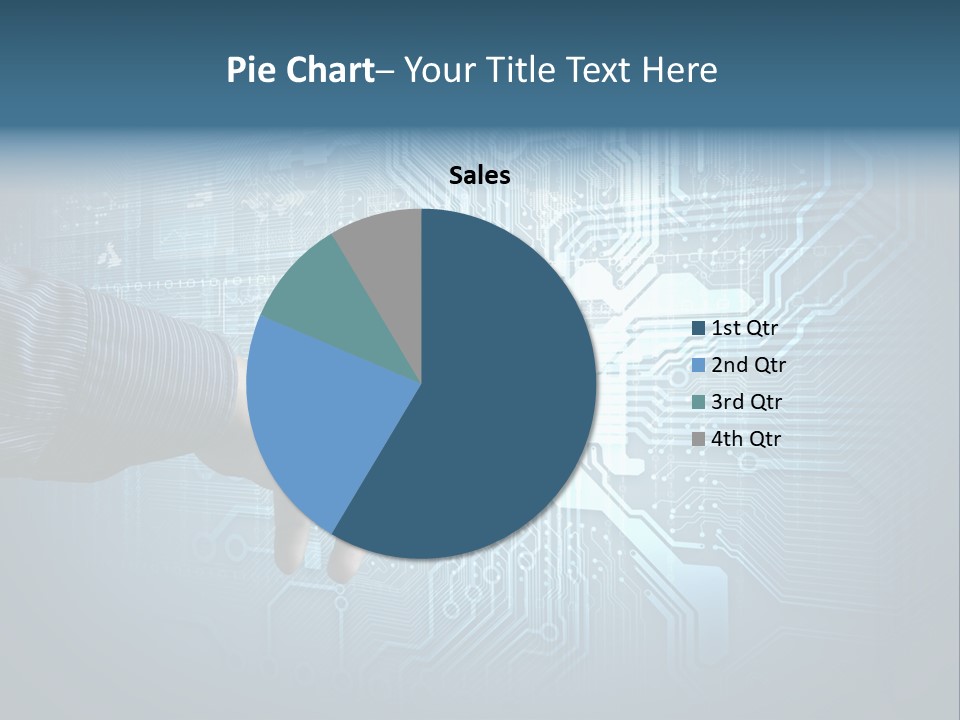 Blue Button Technology PowerPoint Template