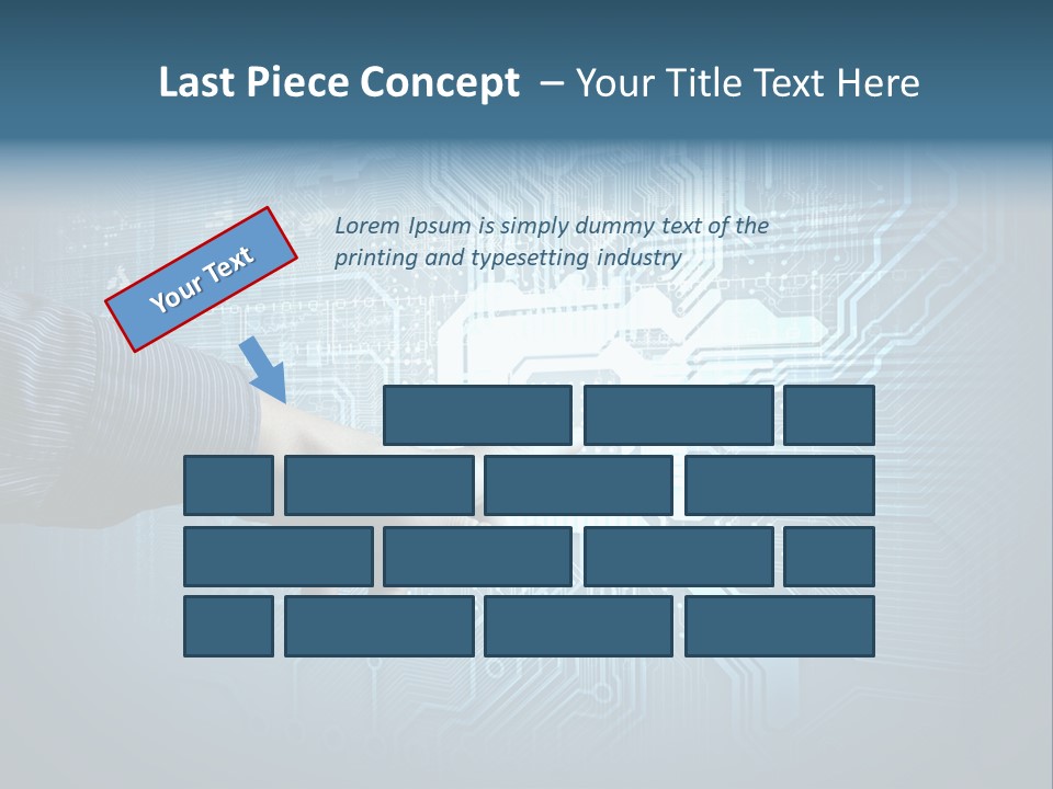 Blue Button Technology PowerPoint Template