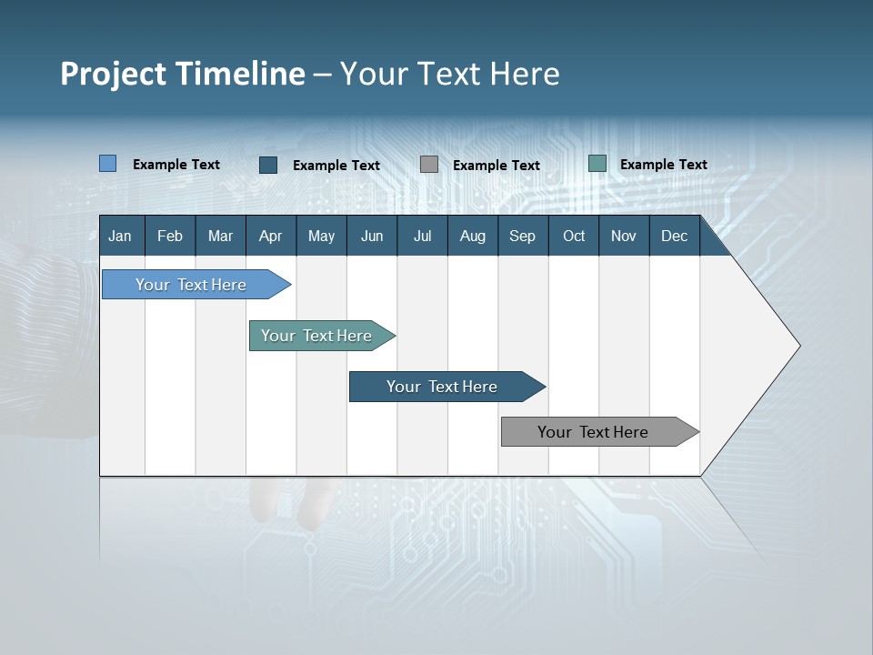 Blue Button Technology PowerPoint Template