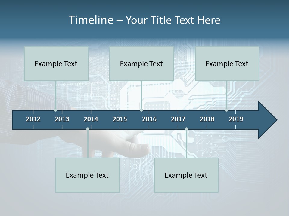 Blue Button Technology PowerPoint Template