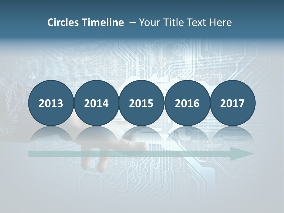 Blue Button Technology PowerPoint Template