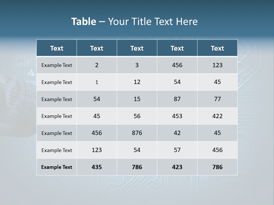 Blue Button Technology PowerPoint Template