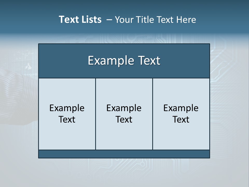 Blue Button Technology PowerPoint Template
