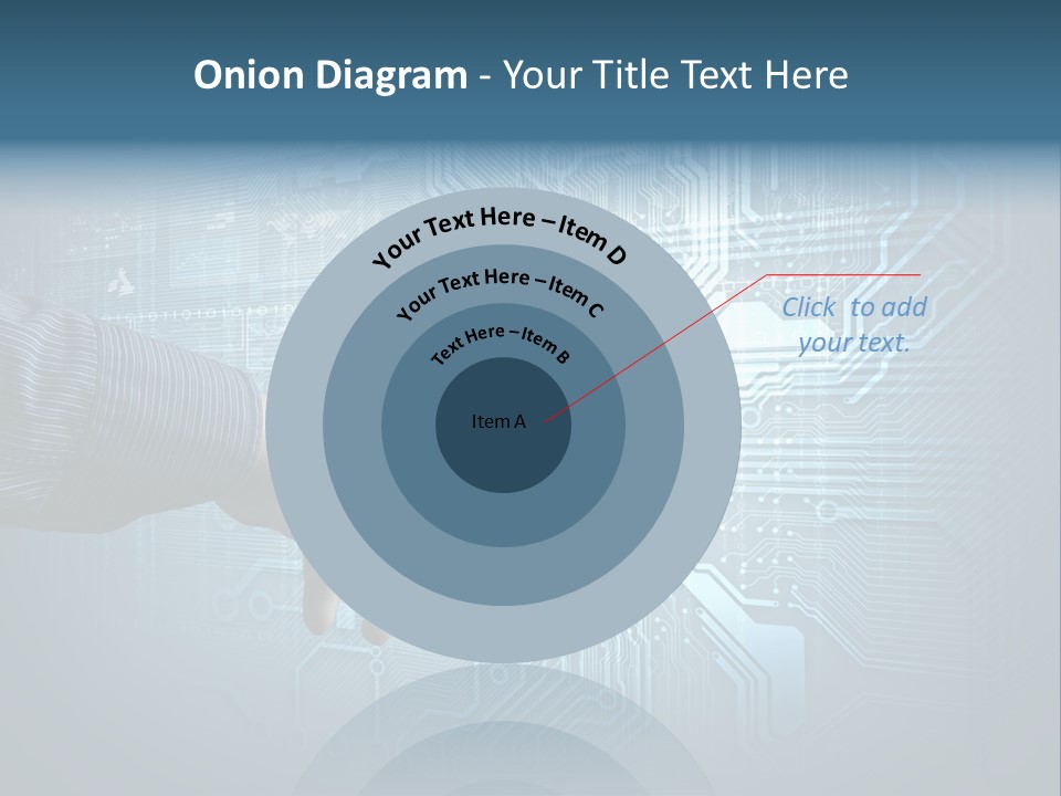Blue Button Technology PowerPoint Template