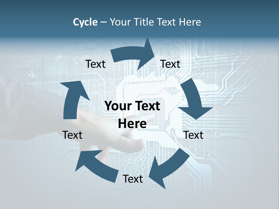 Blue Button Technology PowerPoint Template