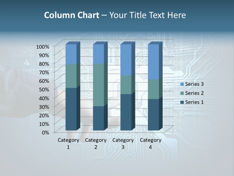 Blue Button Technology PowerPoint Template