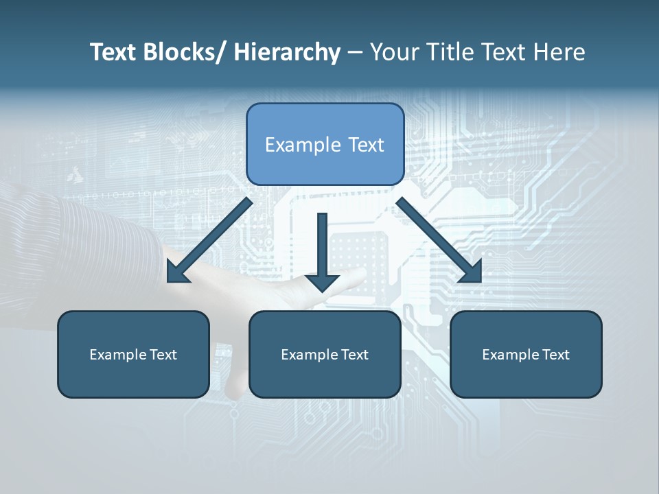 Blue Button Technology PowerPoint Template