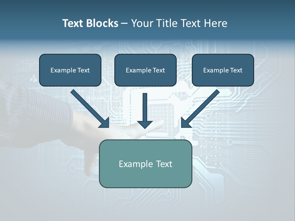 Blue Button Technology PowerPoint Template