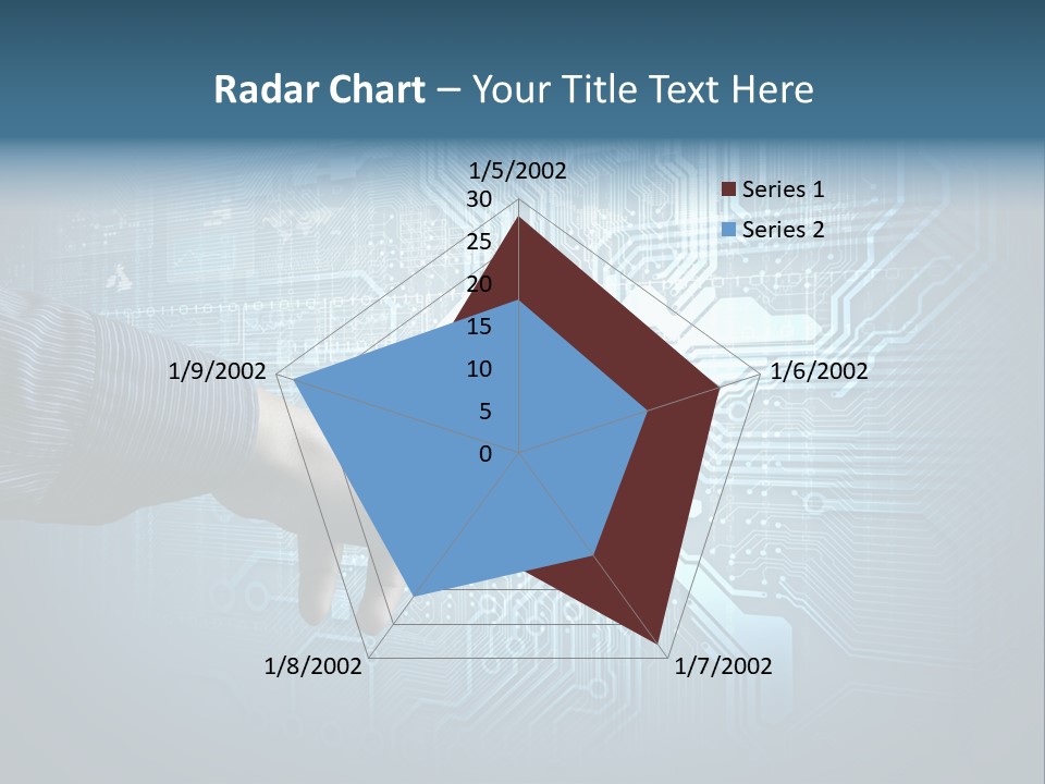 Blue Button Technology PowerPoint Template