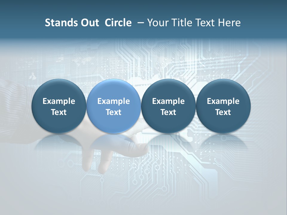 Blue Button Technology PowerPoint Template