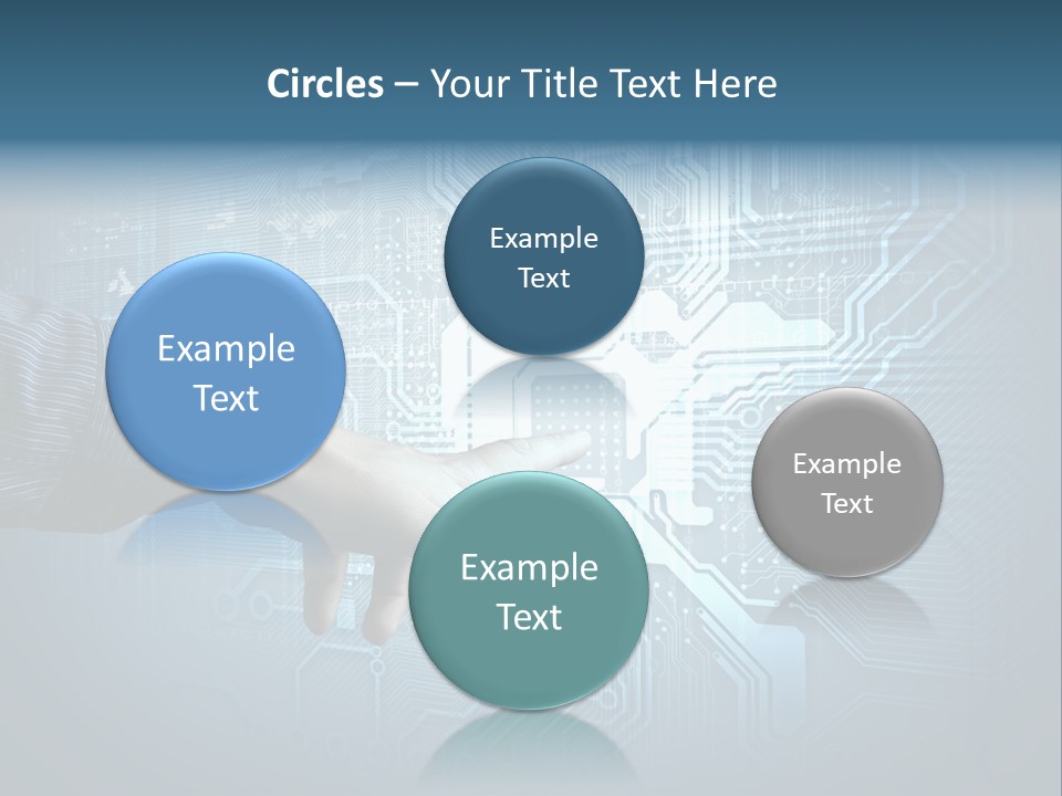 Blue Button Technology PowerPoint Template
