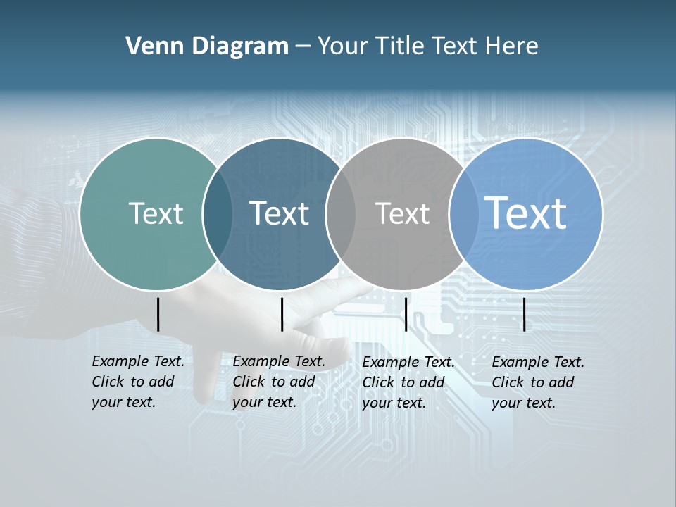 Blue Button Technology PowerPoint Template