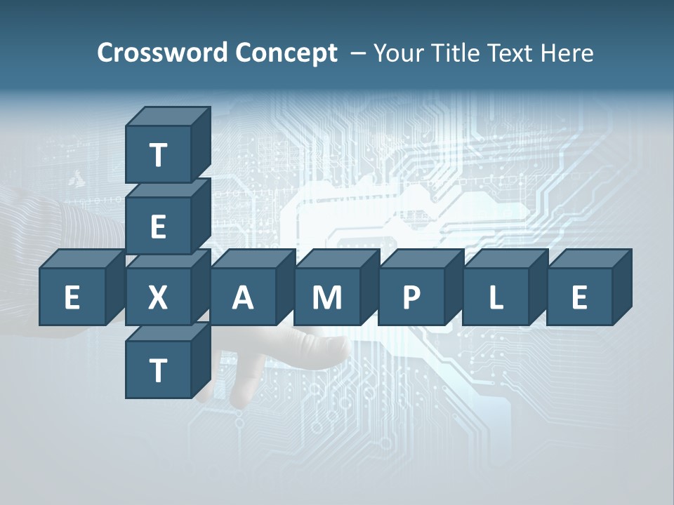 Blue Button Technology PowerPoint Template