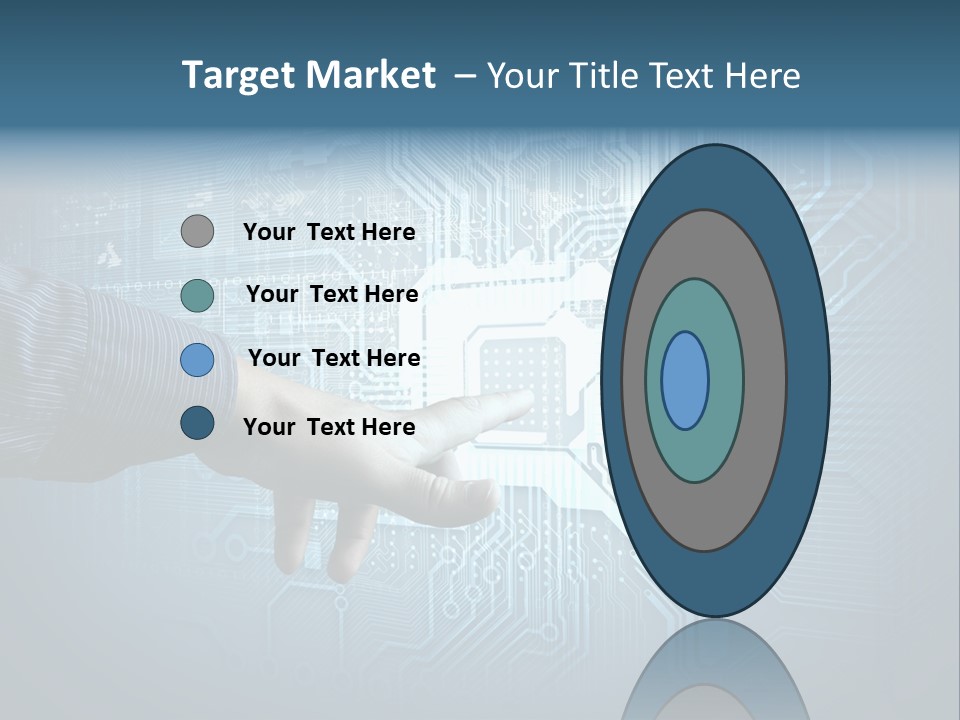 Blue Button Technology PowerPoint Template