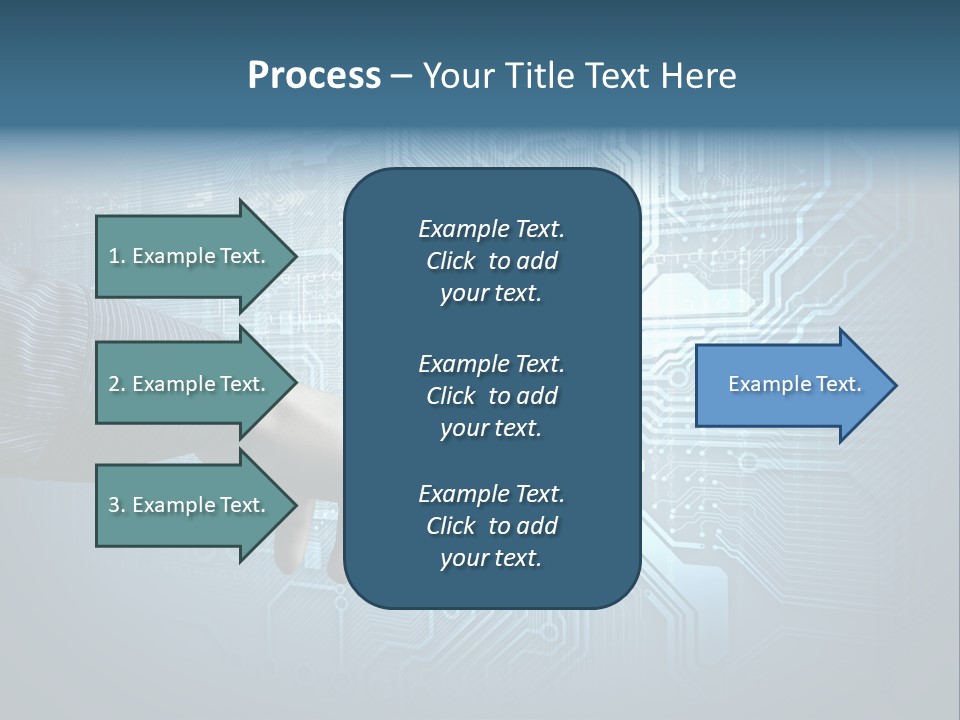 Blue Button Technology PowerPoint Template