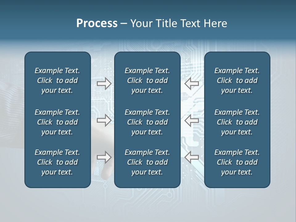 Blue Button Technology PowerPoint Template