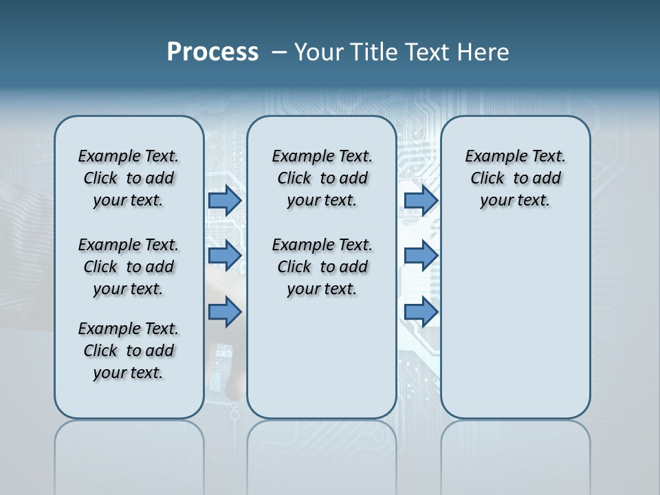 Blue Button Technology PowerPoint Template