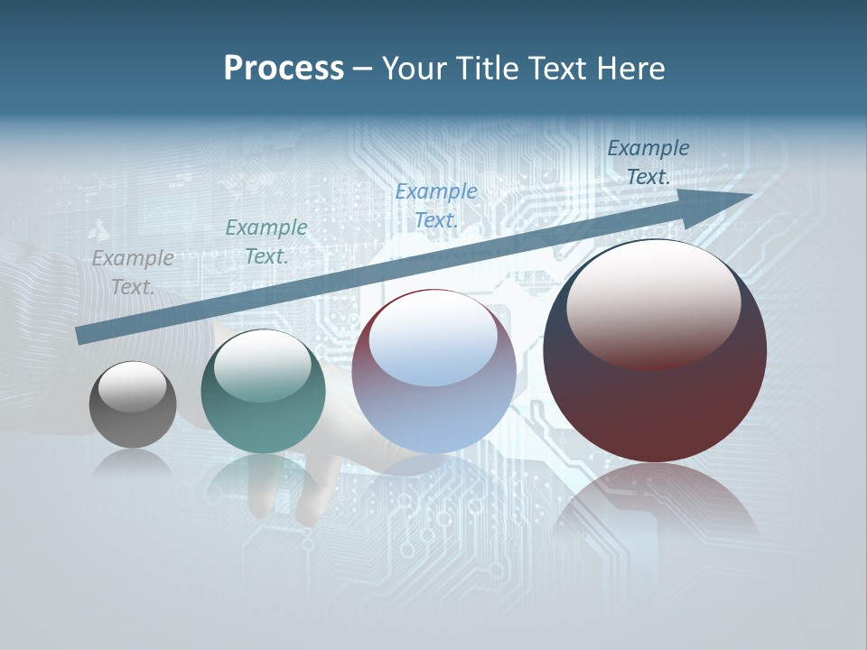 Blue Button Technology PowerPoint Template