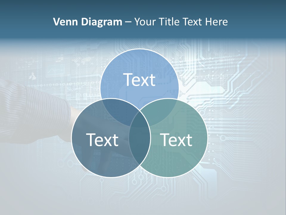 Blue Button Technology PowerPoint Template
