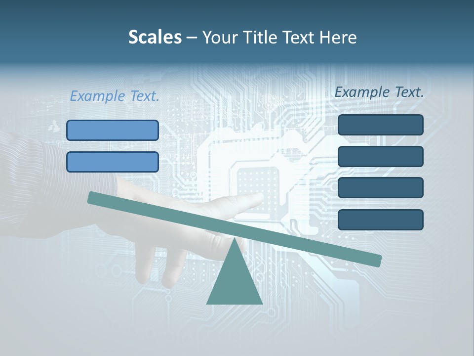 Blue Button Technology PowerPoint Template