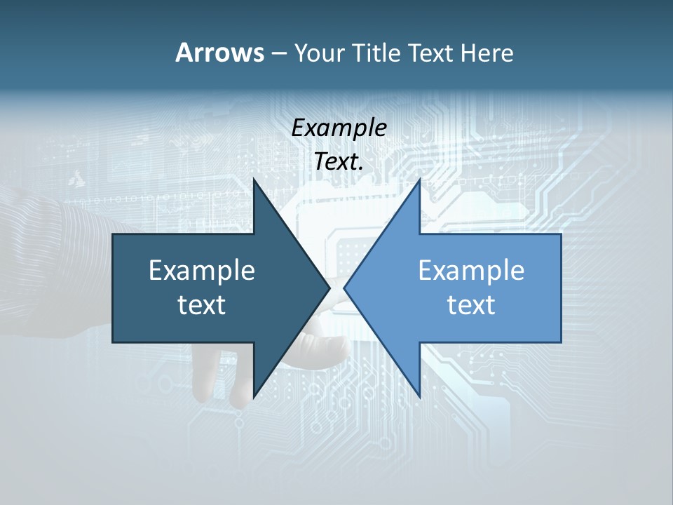 Blue Button Technology PowerPoint Template