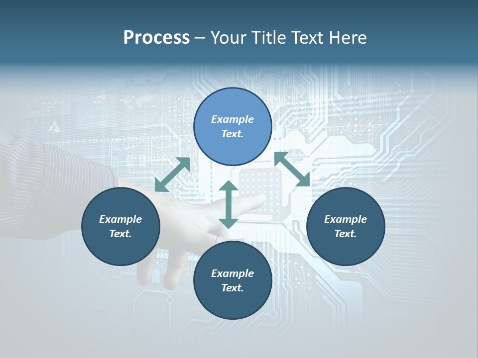 Blue Button Technology PowerPoint Template