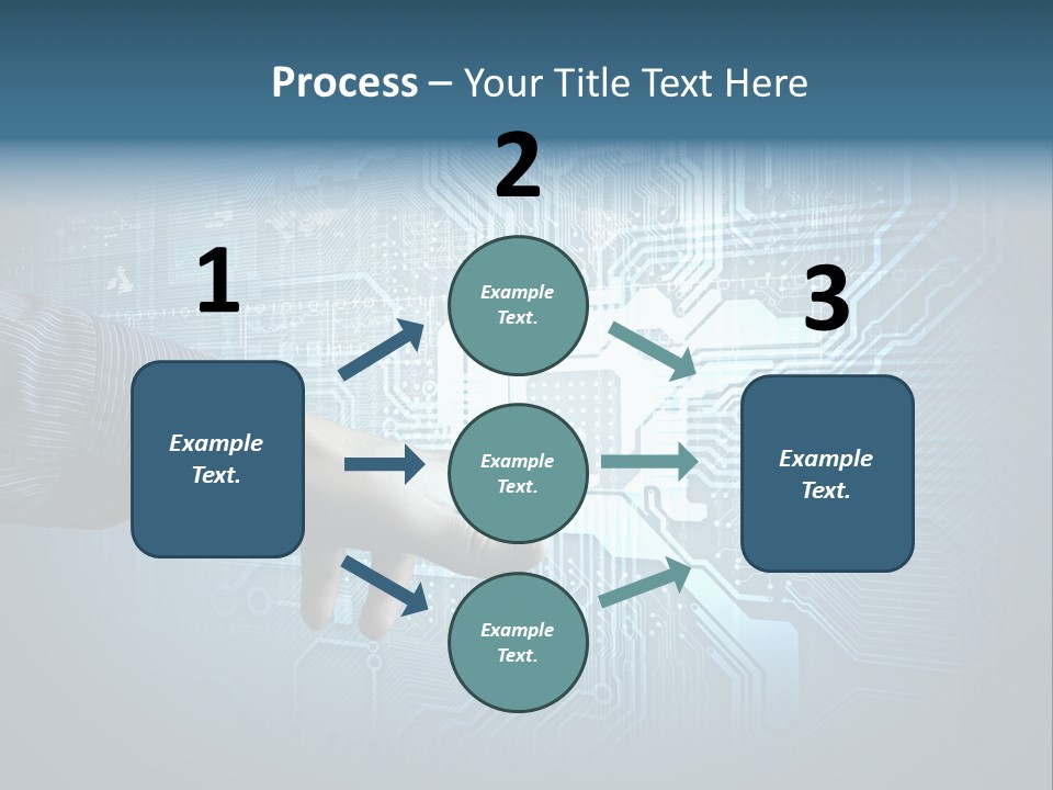Blue Button Technology PowerPoint Template