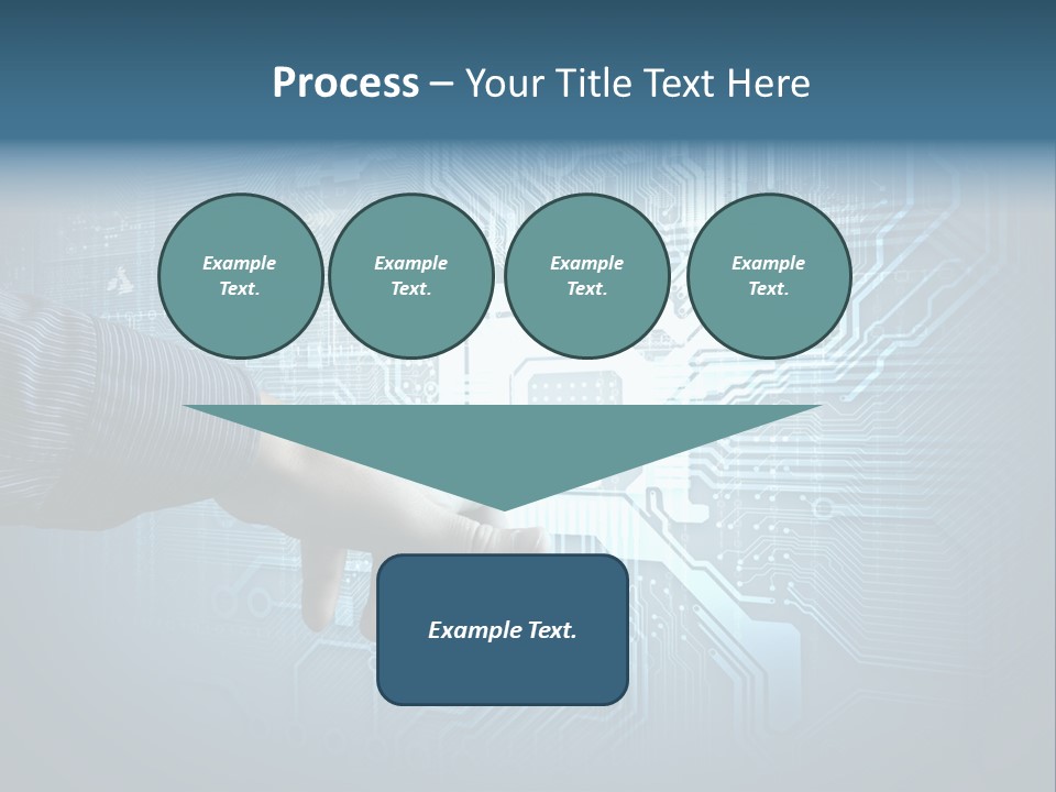 Blue Button Technology PowerPoint Template