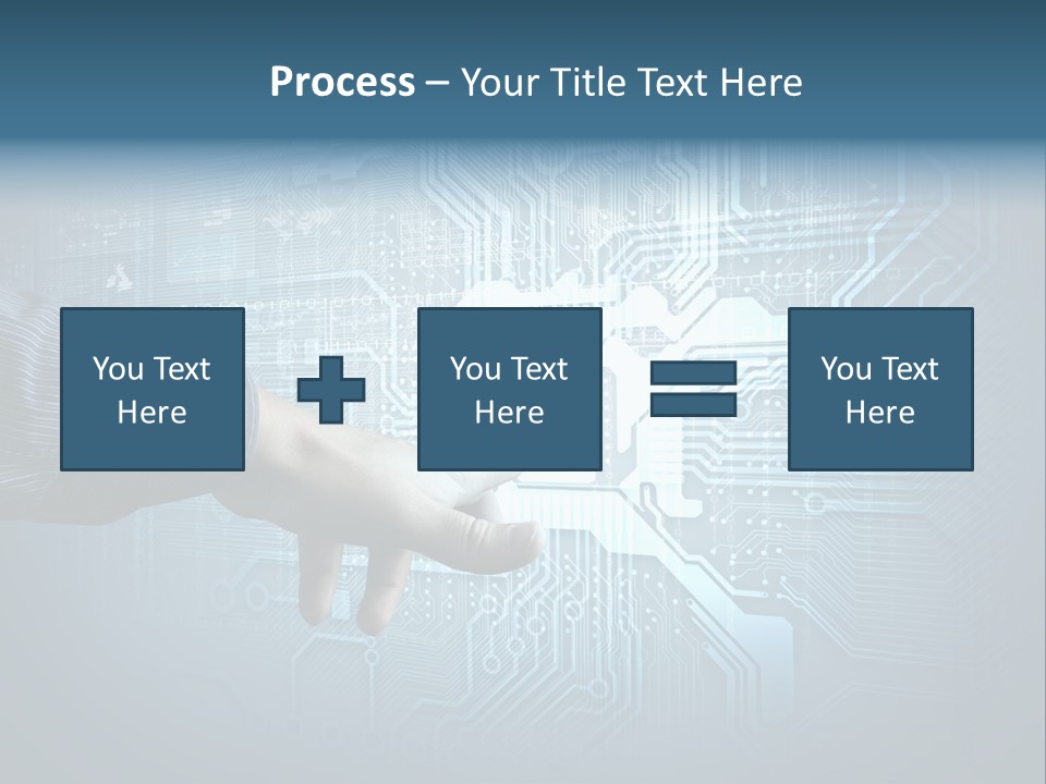 Blue Button Technology PowerPoint Template