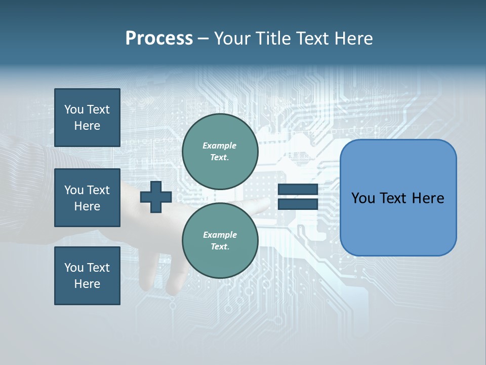 Blue Button Technology PowerPoint Template