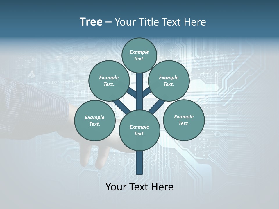 Blue Button Technology PowerPoint Template