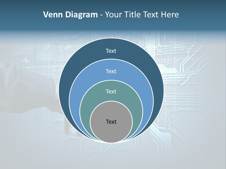 Blue Button Technology PowerPoint Template