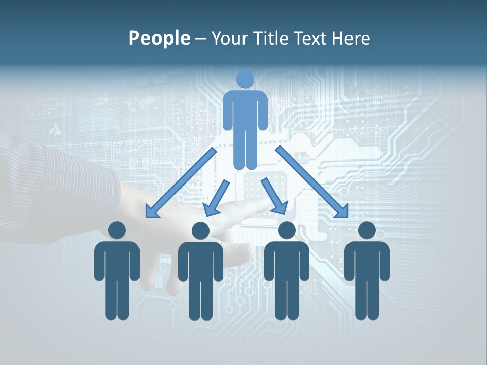 Blue Button Technology PowerPoint Template