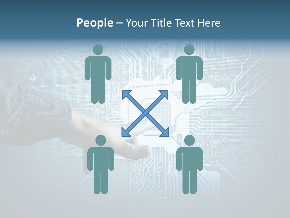 Blue Button Technology PowerPoint Template